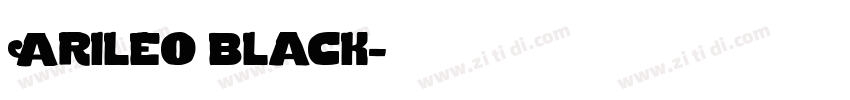 Arileo black字体转换